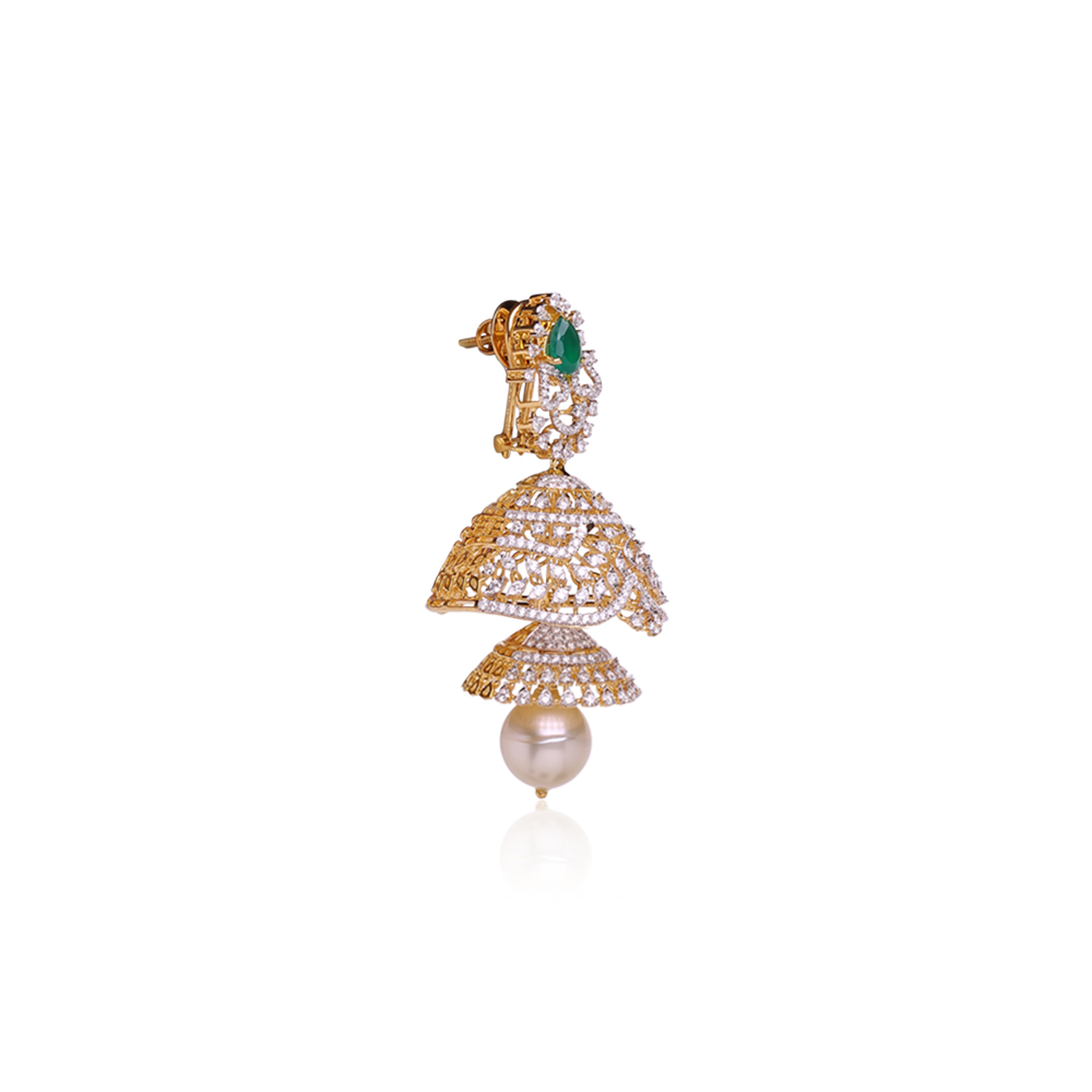 Double Layered Jhumkas