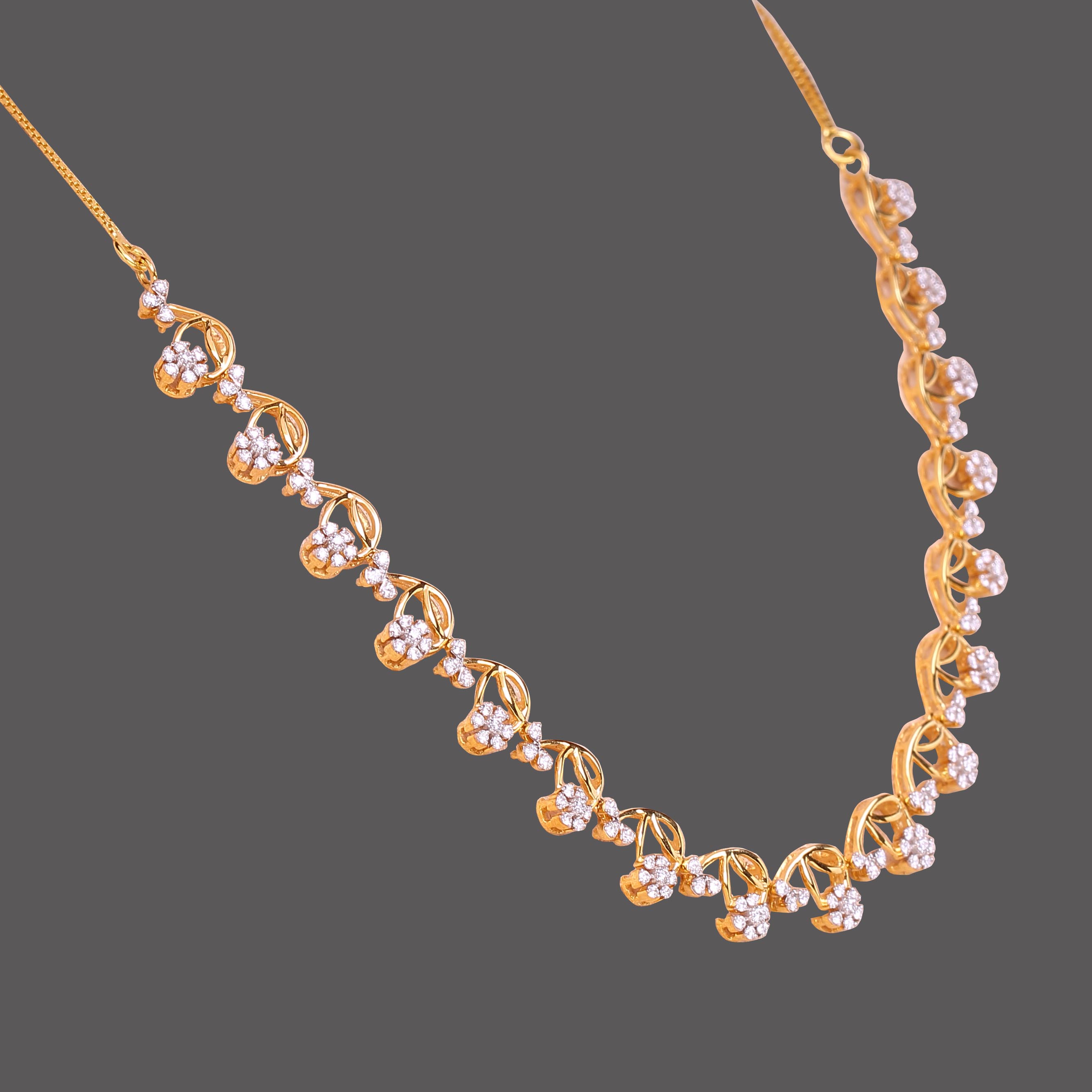Charming Florets Diamond Necklace