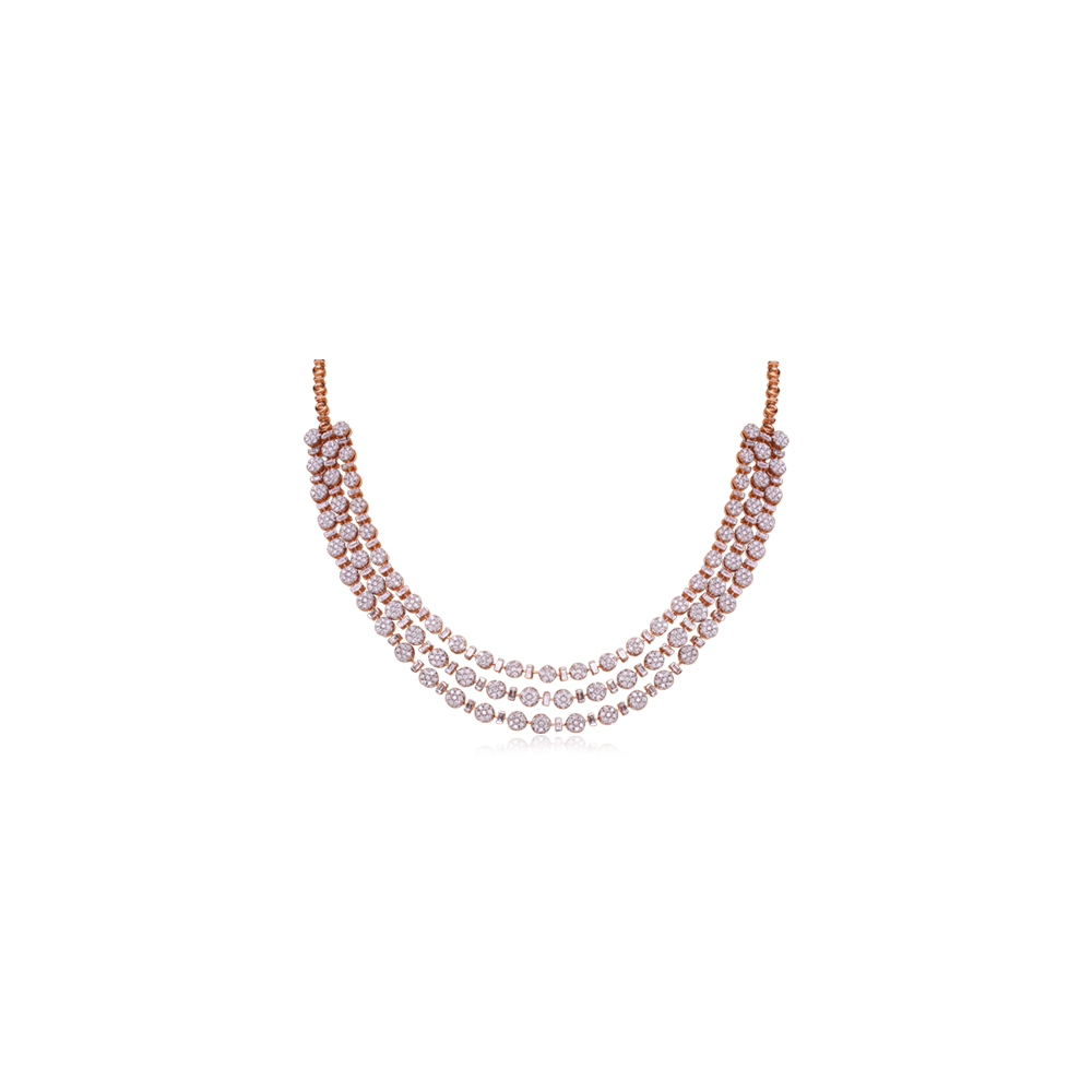 Charishmatic Cluster Diamond Necklace