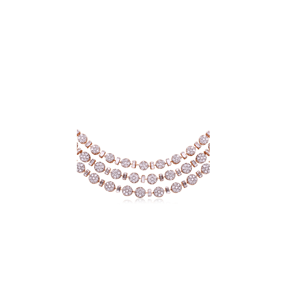 Charishmatic Cluster Diamond Necklace