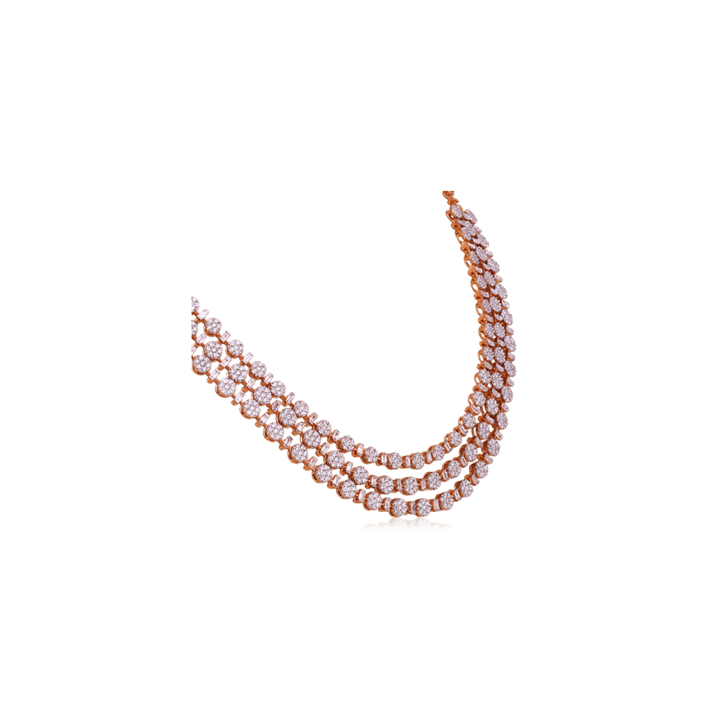 Charishmatic Cluster Diamond Necklace
