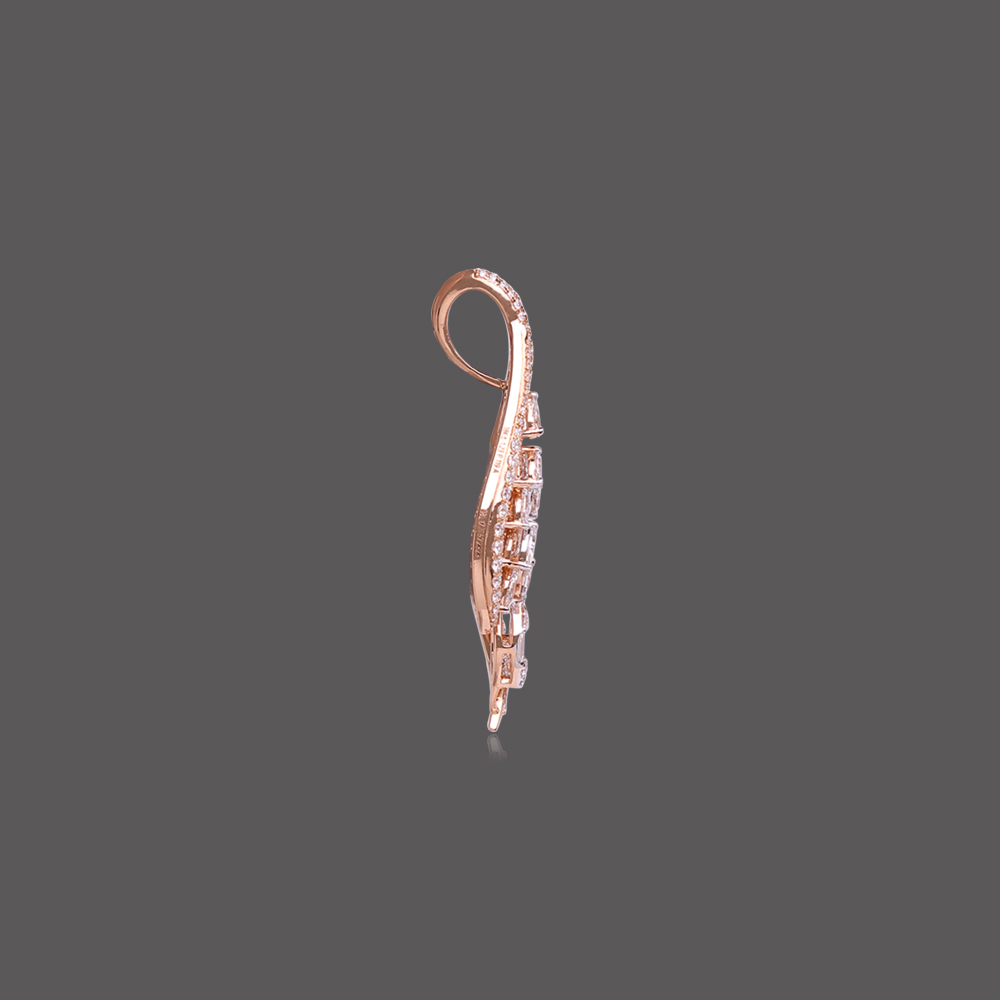 Leaf Inspired Diamond Pendant Leaf Inspired Diamond Pendant
