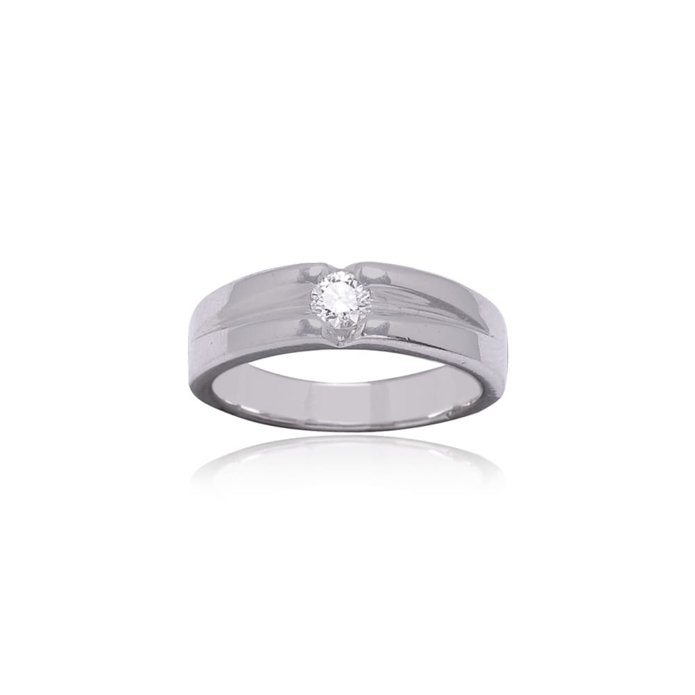 Bold Solitaire Mens Diamond Ring