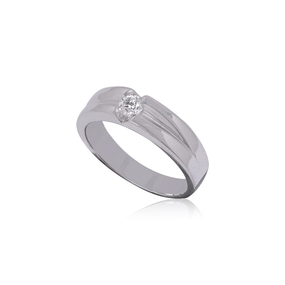 Bold Solitaire Mens Diamond Ring