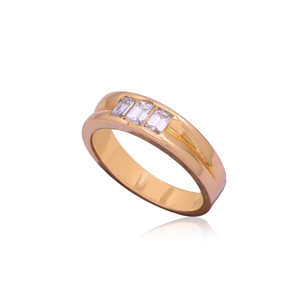 Beth Quad Solitaire Diamond Ring