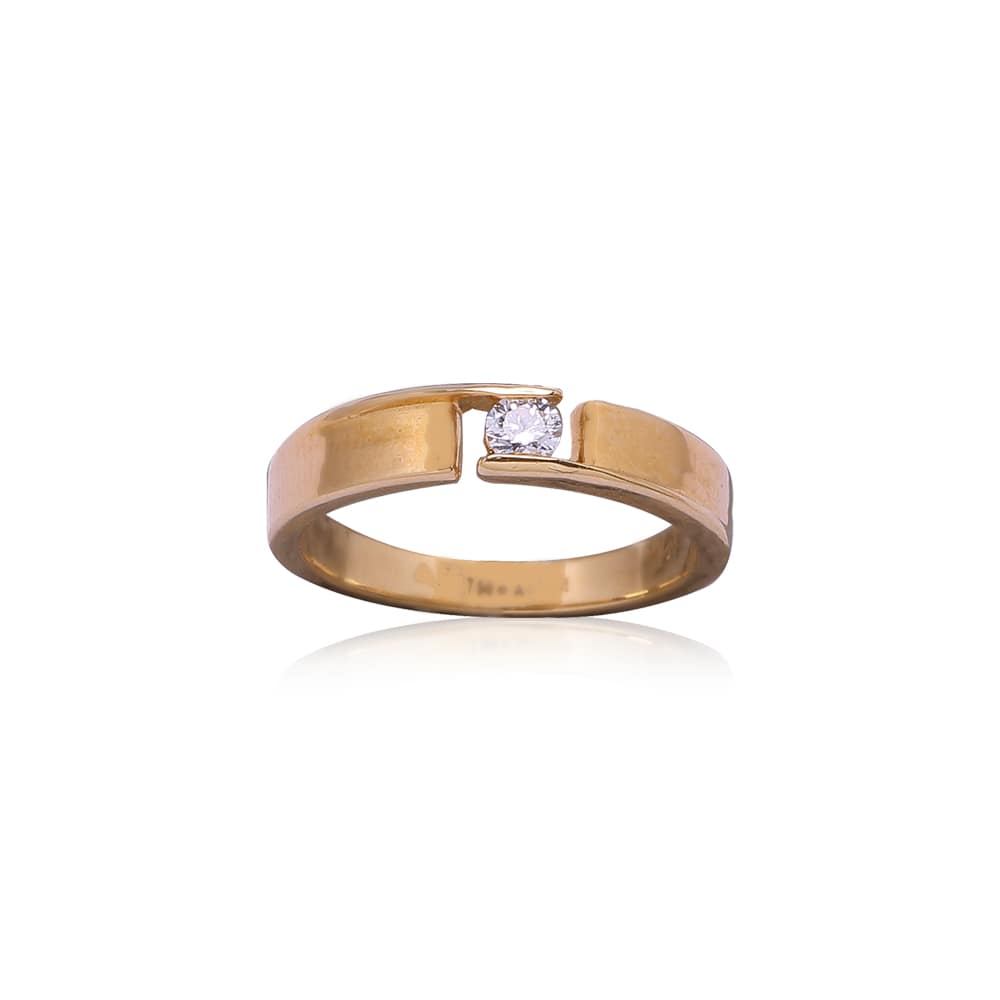 Barsetting Solitaire Diamond Ring