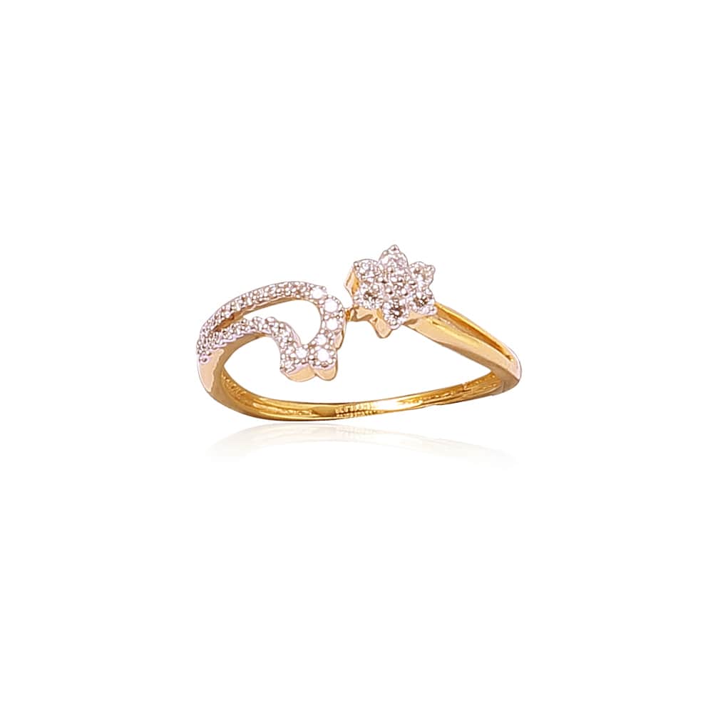 Clustered Flower Diamond Ring