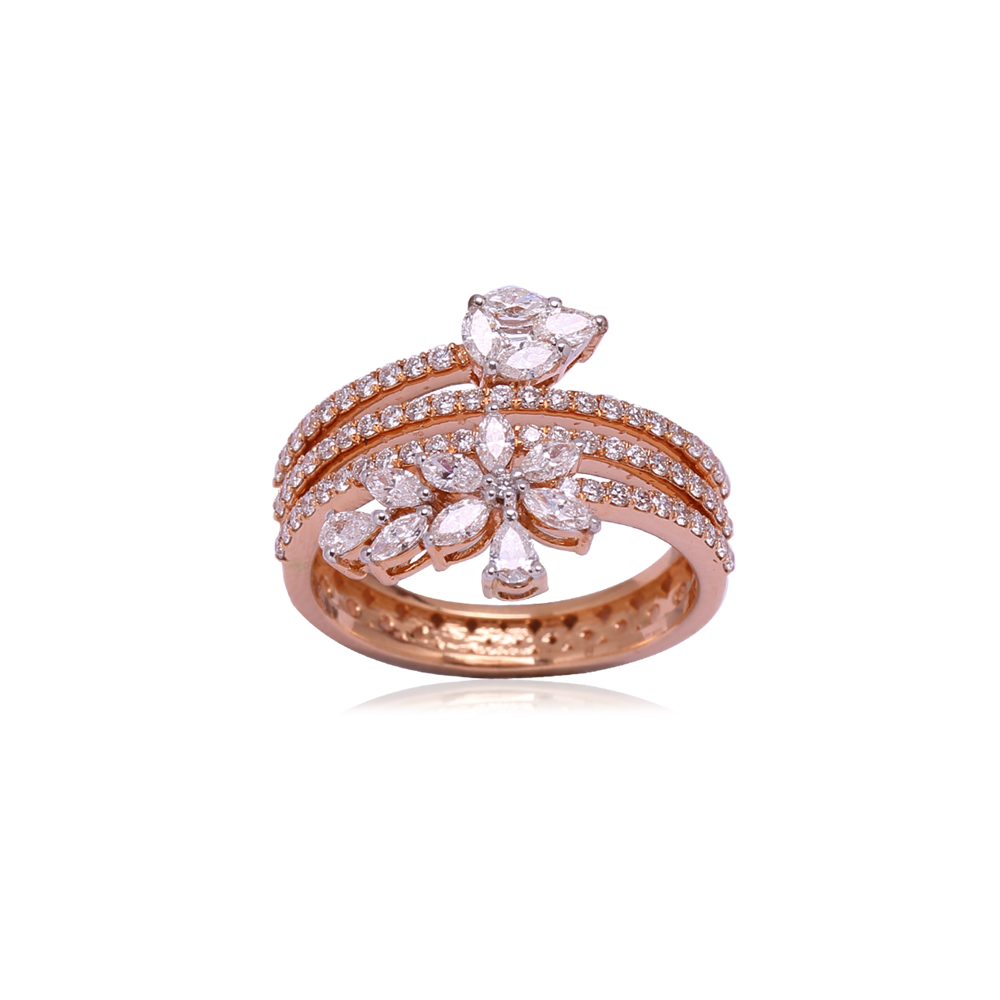 Majestic Floral Diamond Ring