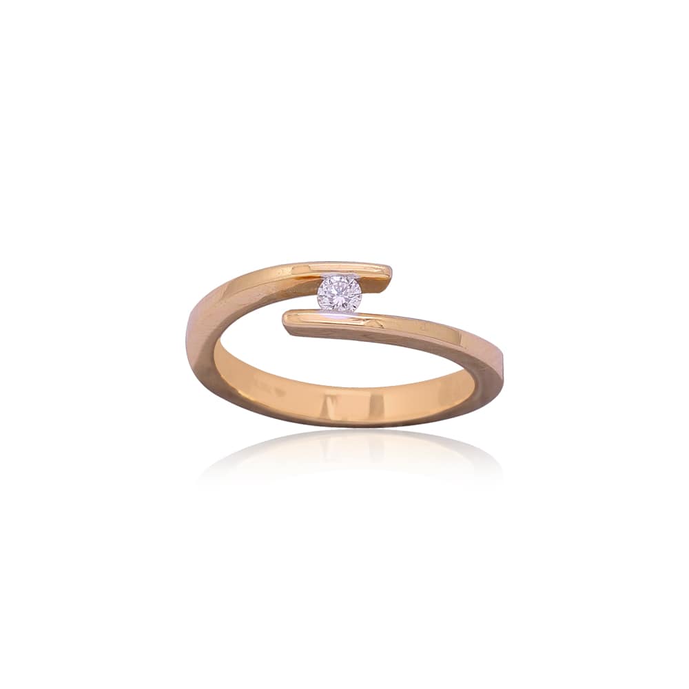Blossom Solitaire Diamond Ring