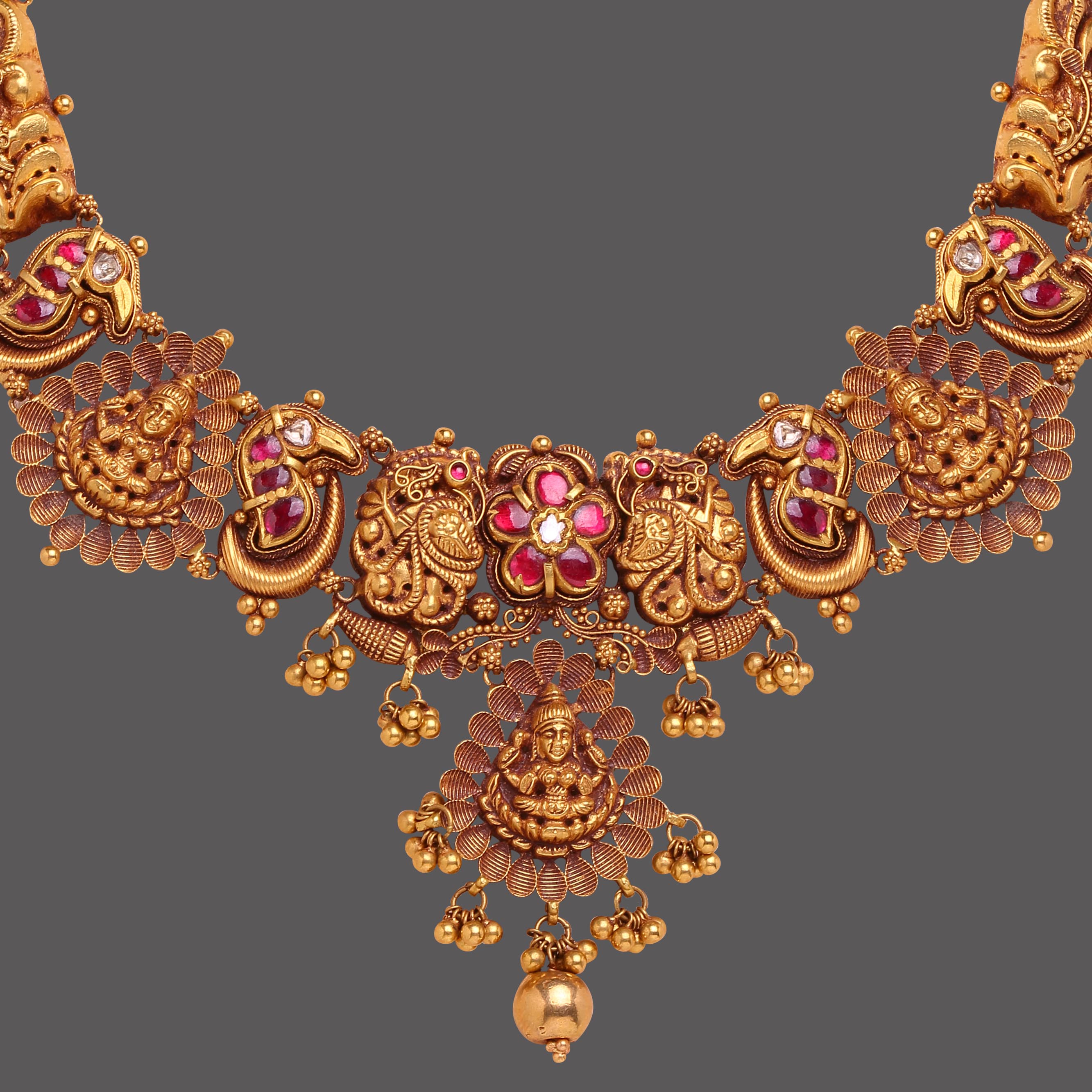 Nakshi Work Gold Necklace