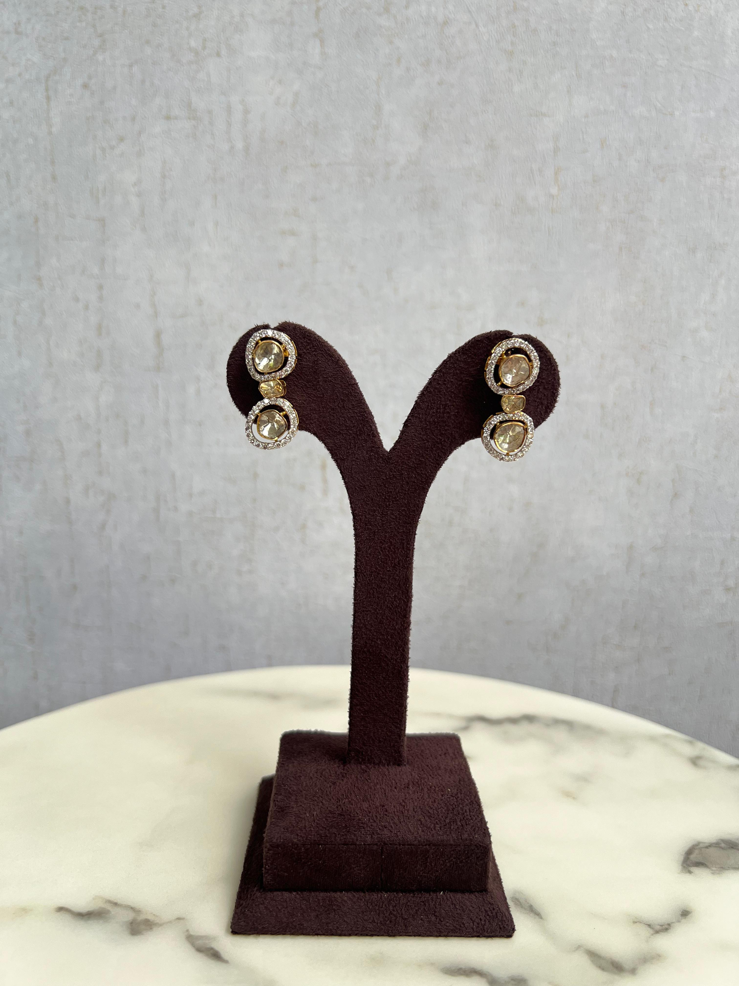 Classic Polki Earrings Classic Polki Earrings