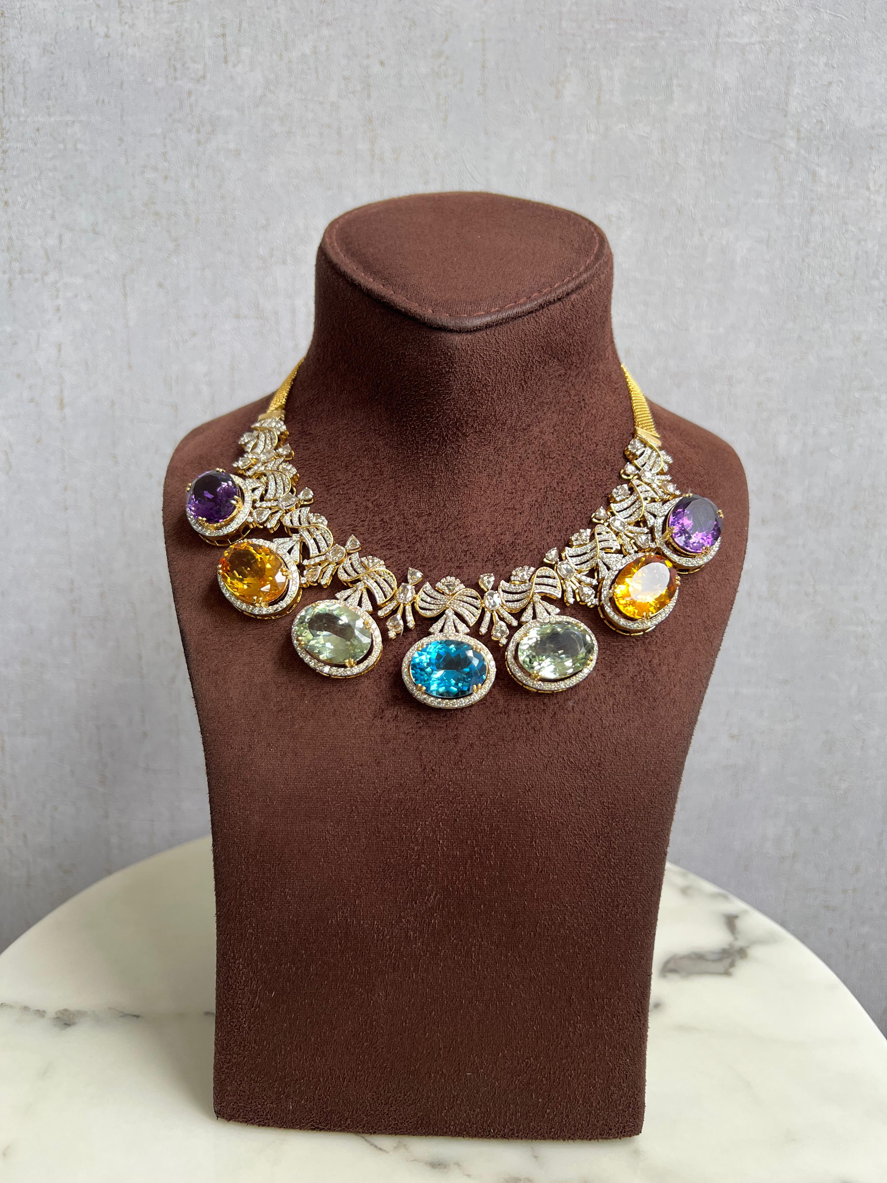 Bold Look Quartz Polki Necklace Bold Look Quartz Polki Necklace